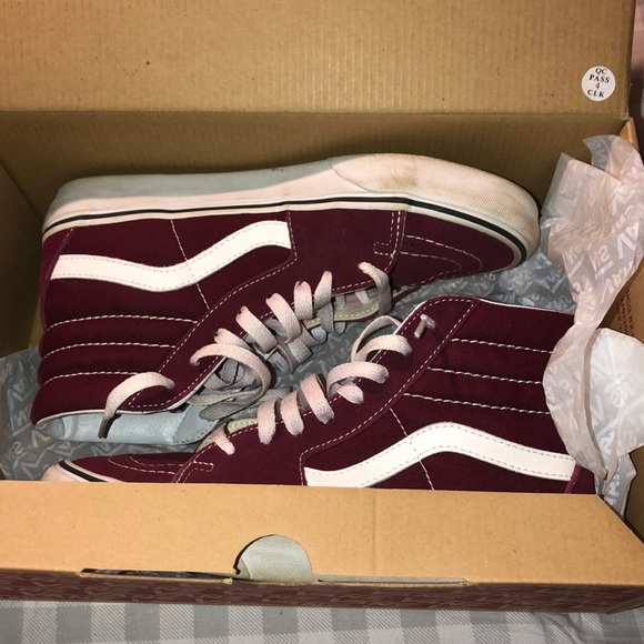 Maroon Hi-Top Vans - Picture 4 of 4